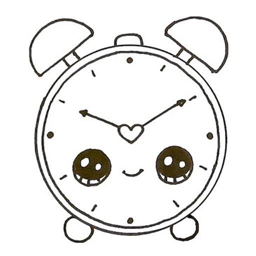 Будильник раскраска