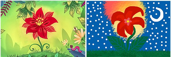 Аленький цветочек рисунок