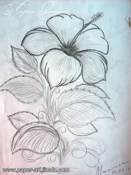 Нарисовать Аленький цветочек