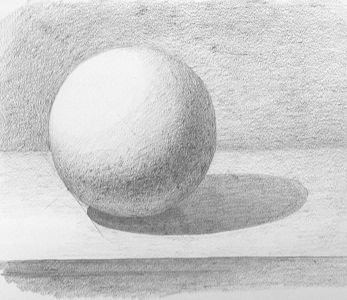 Объемный шар красками