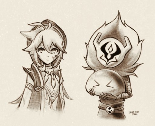 Скетчи Геншин Импакт