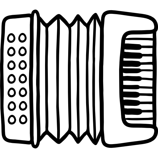 Баян раскраска