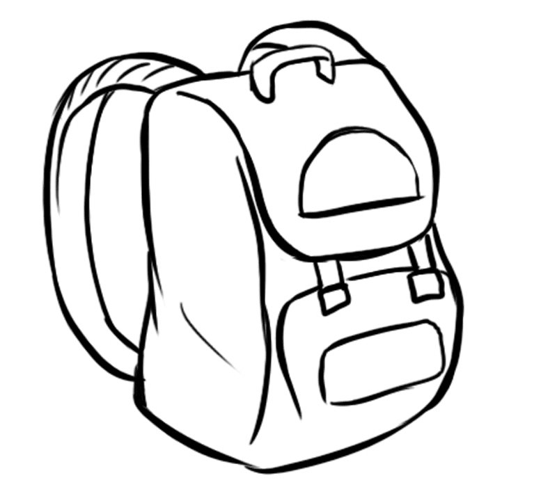 Нарисовать рюкзак