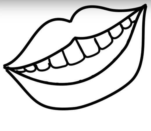 Улыбка эскиз