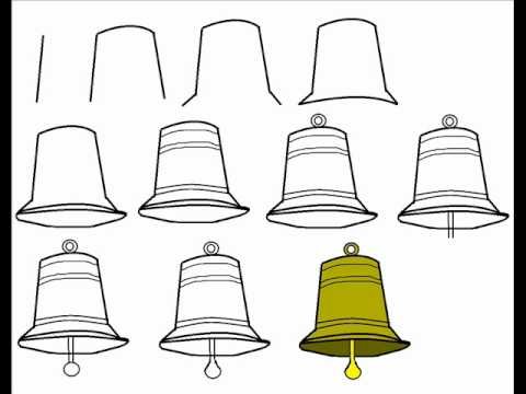 Нарисованный небольшой колокол