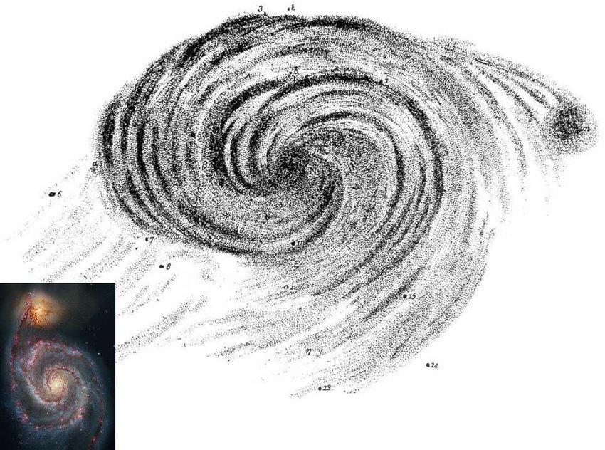 Рисунки галактики карандашом