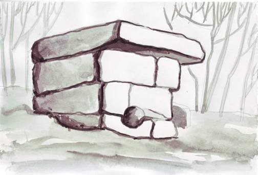 Нарисовать дольмен