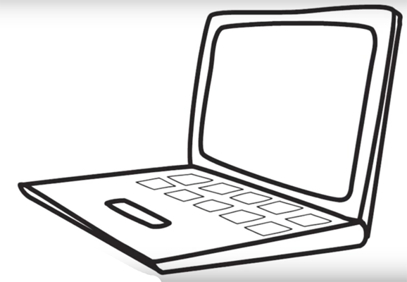 Ноутбук карандашом