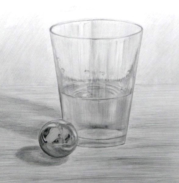 Стакан рисунок карандашом (47 фото)