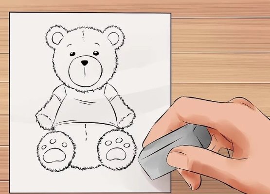 Плюшевый мишка рисунок карандашом (49 фото)