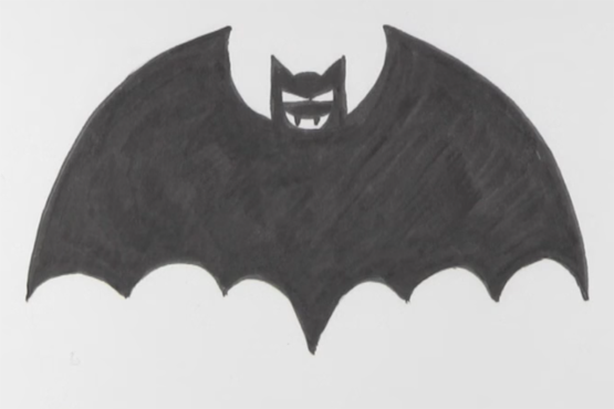 Летучие мыши для срисовки на Хэллоуин