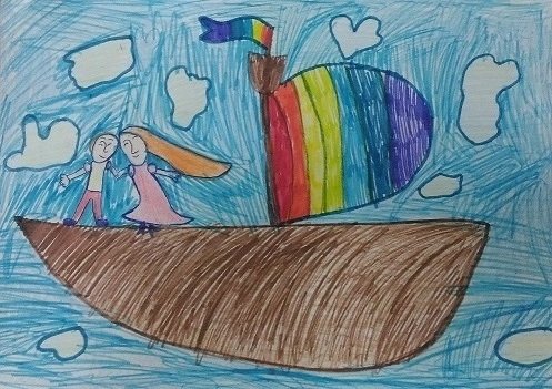 Летучий корабль рисунок