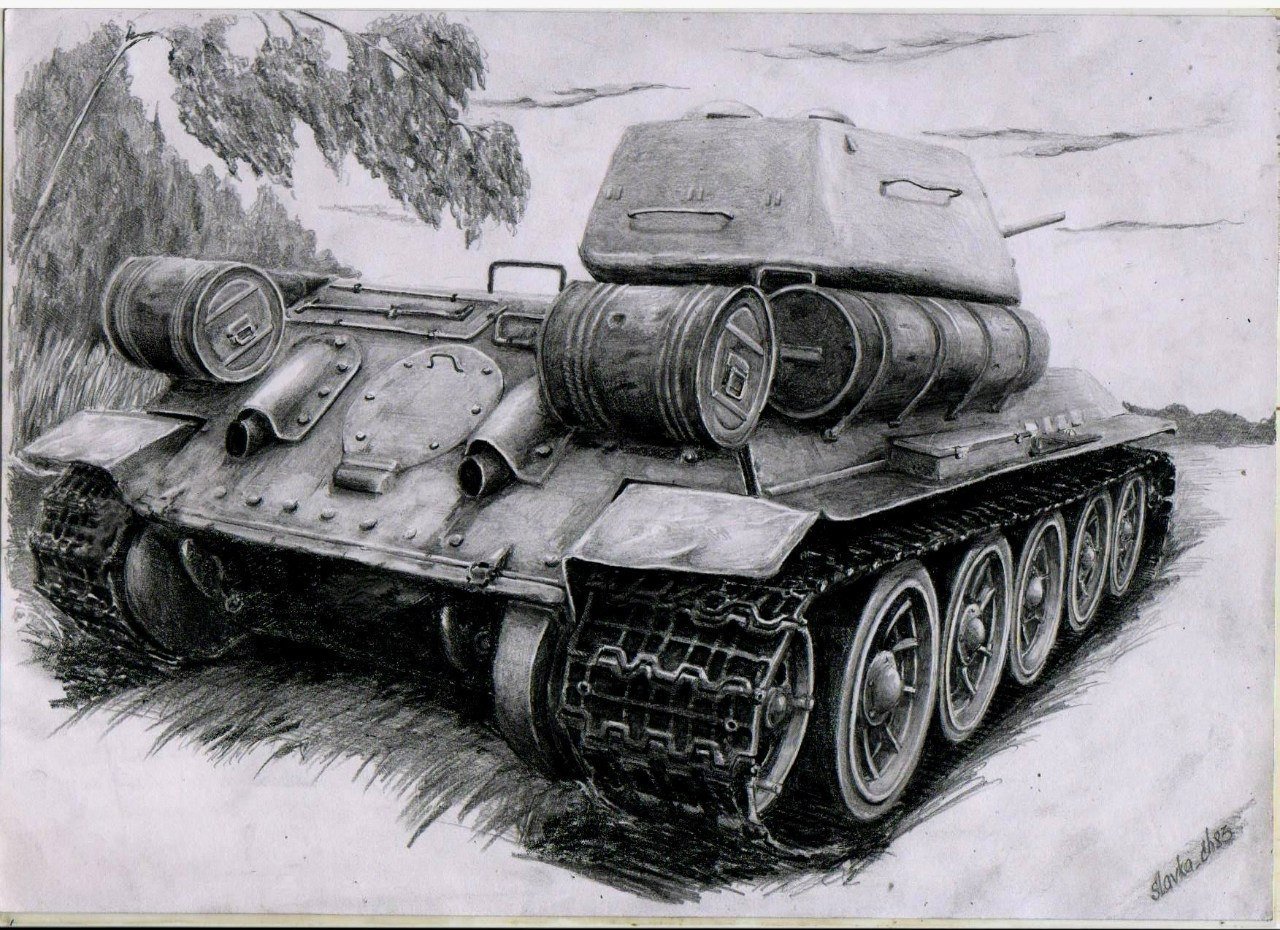 Рисунок танка т 34