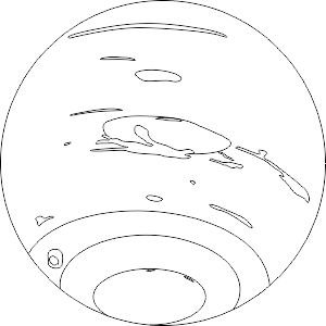 Нептун Планета солнечной системы раскраска