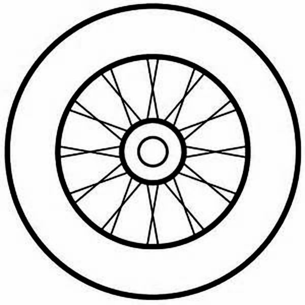 Колесо нарисованное
