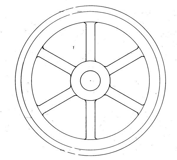 Колесо трафарет