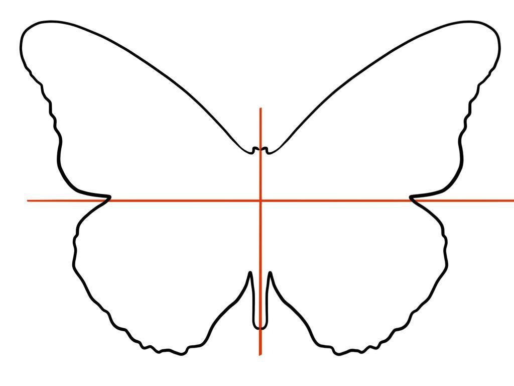 Рисунок из симметричных фигур