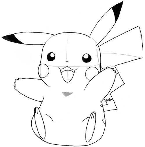 Раскраски покемоны Пикачу