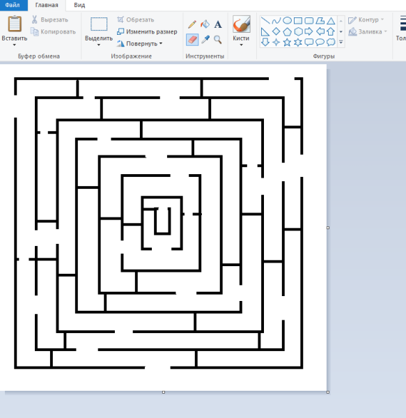 Схема Лабиринта для детей