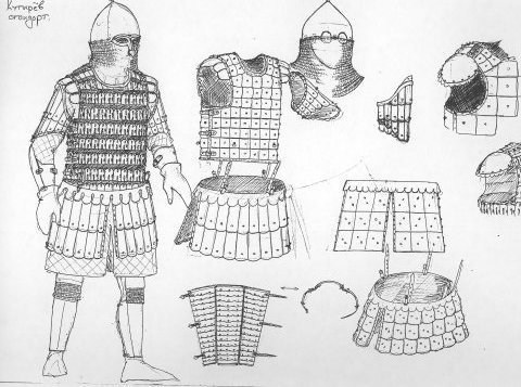 Чешуйчатый доспех Русь 14 век реконструкция