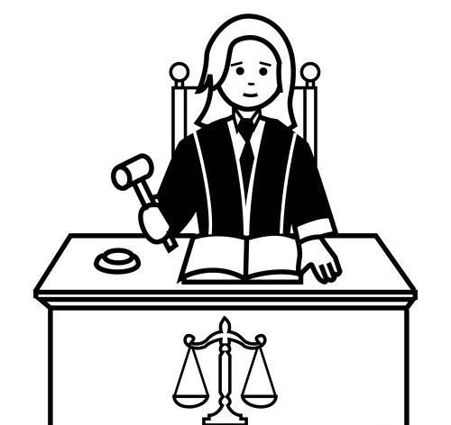 Юрист раскраска