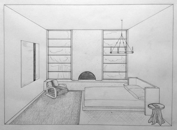 Комната мечты рисунок карандашом (48 фото)