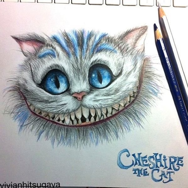 Чешир карандашом