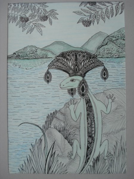 Рисунок русской красавицы