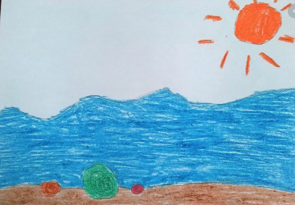 Выполнить рисунок показывающий удивительную красоту моря. Детские рисунки. Море рисунок. Море рисунок для детей. Детские рисунки море.