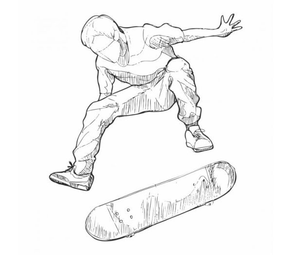 Скейт скетч