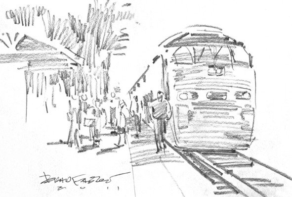 Поезд скетч