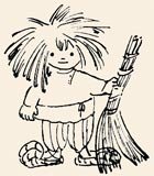 Раскраска Домовой Кузя