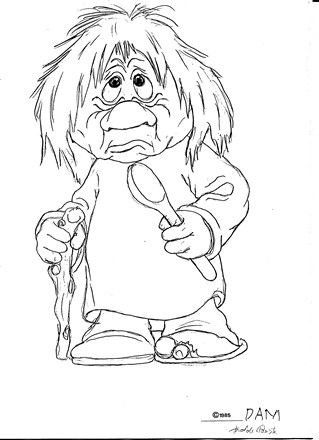 Рисуем домовенка Кузю