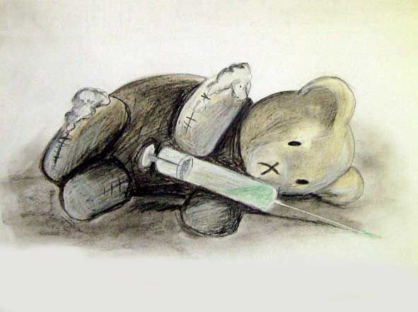 Рисунки против наркотиков карандашом