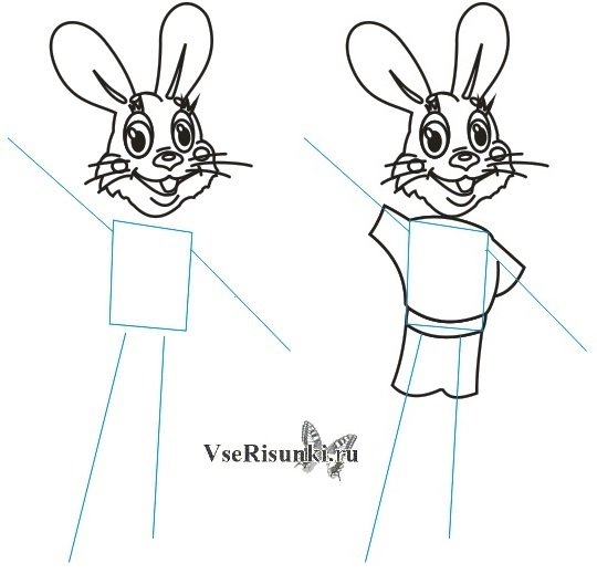 Заяц из ну погоди рисунок поэтапно