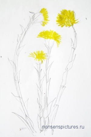 Схемы рисования цветов