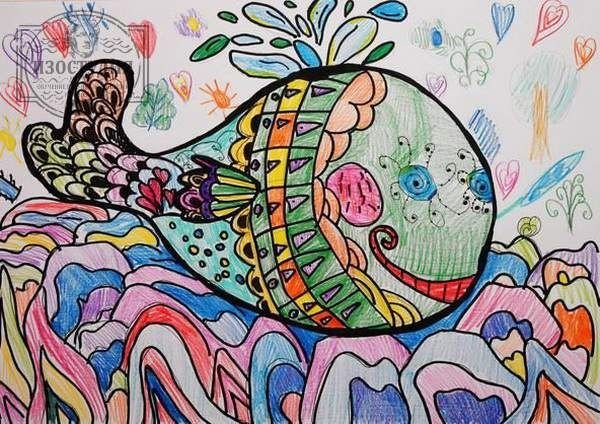 Детские рисунки цветными карандашами