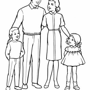 Раскраска "моя семья"