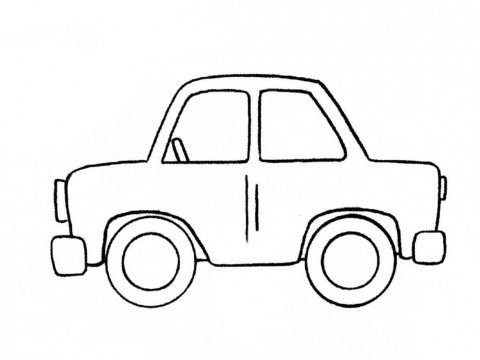 Машина карандашом для детей