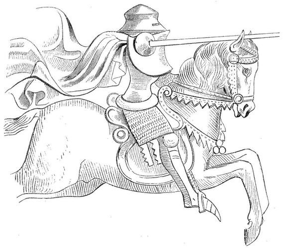 Зарисовки средневековых людей