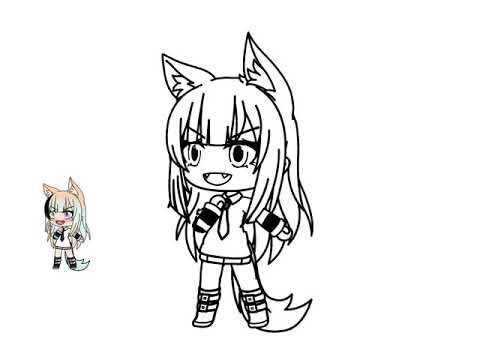 Рисунок лёгкий для срисовки гача