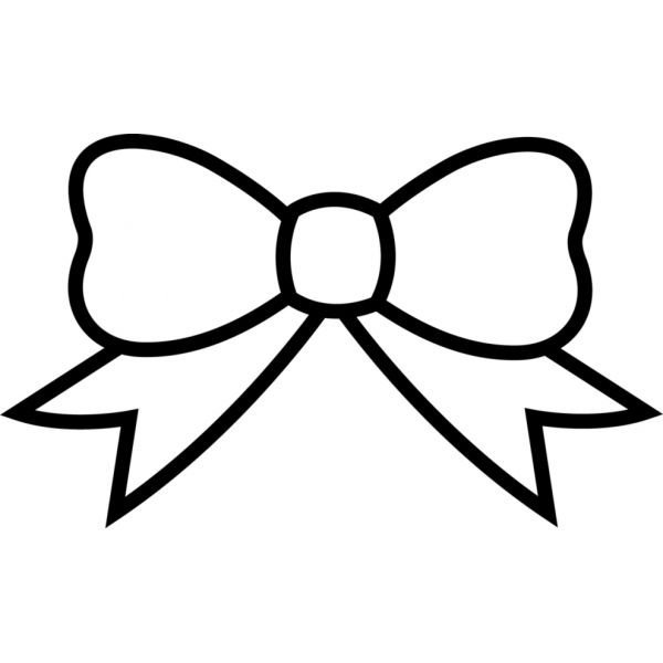 Бант раскраска