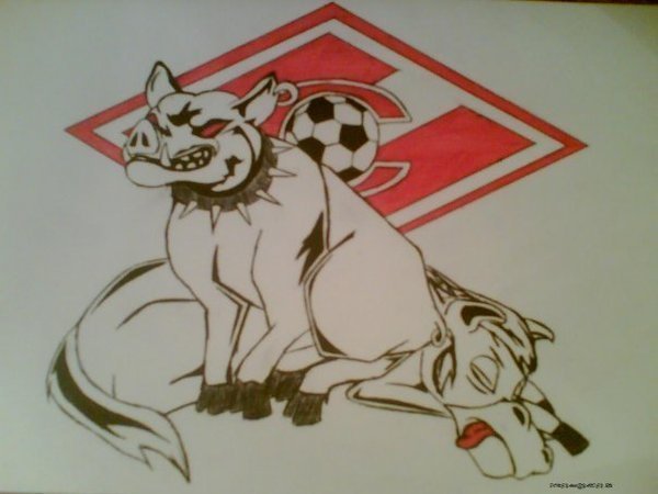 Спартак свиньи ЦСКА кони