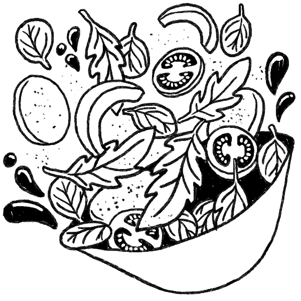 Салат раскраска