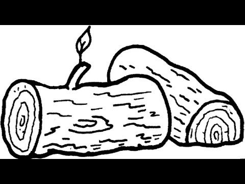 Бревно раскраска