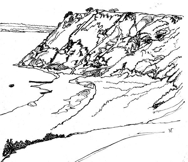 Утес Степана Разина рисунок