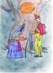 Иллюстрация к сказке огниво 2 класс