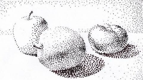 Техника пуантель в графике