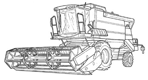 Раскраска комбайн Енисей-1200