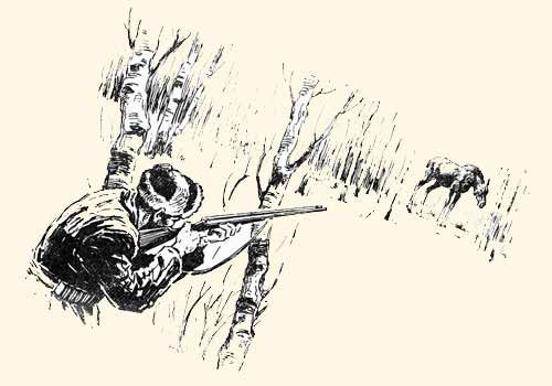 Охота набросок